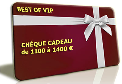 Chèque Cadeau 1100 à 1400 €- <b><font color=red>valeur du chèque cadeau de 1100 € à 1400 € par tranche de 100 €</font></b> - (00) - réf:CHKDO1100